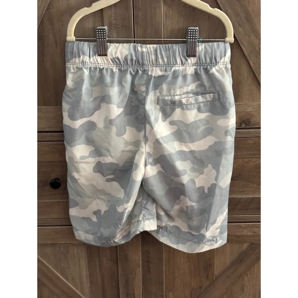 Lot of 3 Boys Active Shorts Size M 8 Black Red Camo Elastic Waist Drawstring